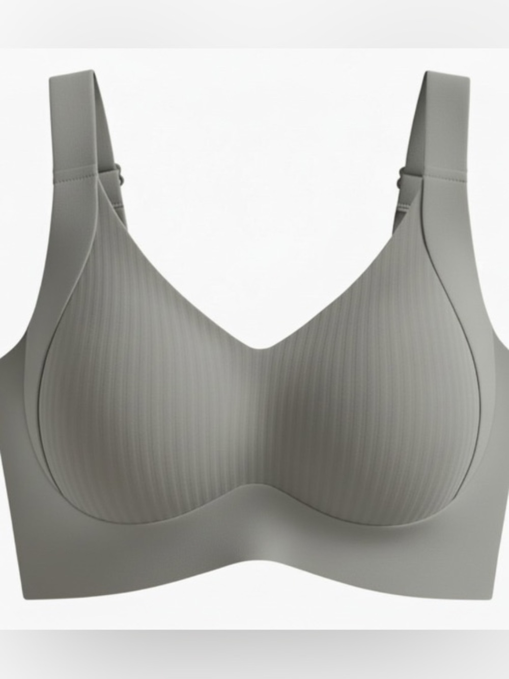 Army Gray Seamless Wireless Bra